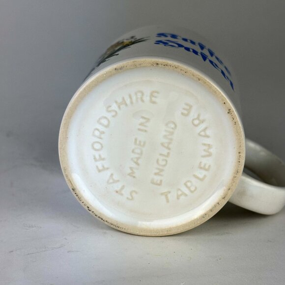 Oktoberfest Mug Staffordshire "Kaffee Haferl" with Bavarian Crest, Wooden Lid - Picture 7 of 10